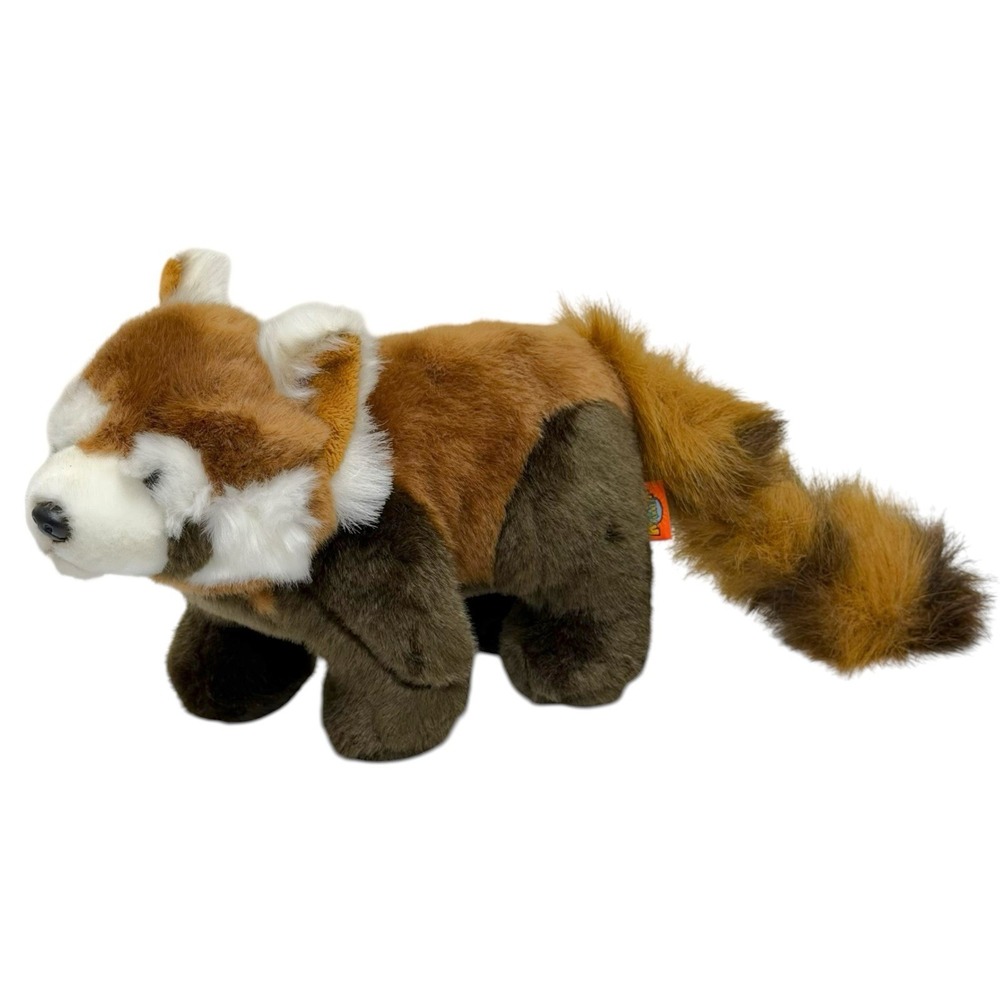 Adventure Planet Realistic Red Panda Plush Toy Stuffed Animal Cute 11.5"